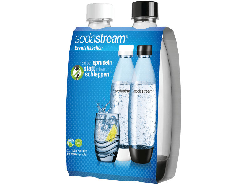 Sodastream Pet Flaschen 2x 1 Liter Easy Wassersprudler Neu OVP