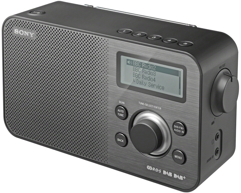 SONY XDRS60DBP DAB+ Radio UKW, DAB, DAB+ Schwarz