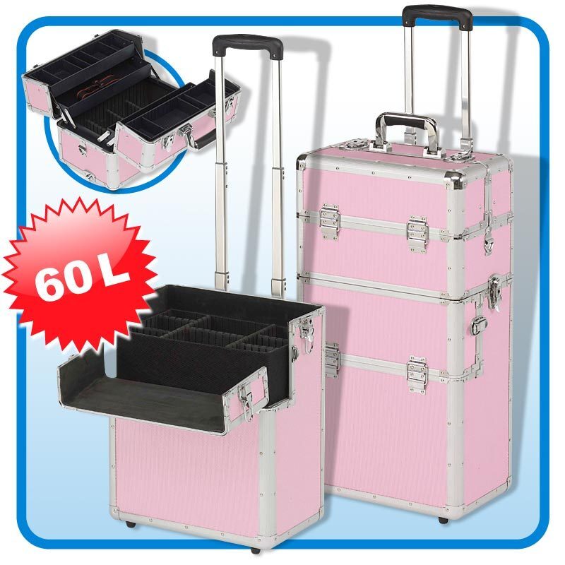 Friseurkoffer Beauty Case Materialkoffer Alutrolley WOW